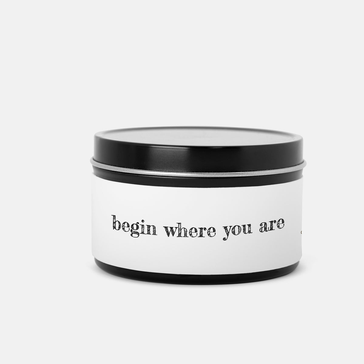 Begin Where You Are Candle Tin 8oz Classic Collection