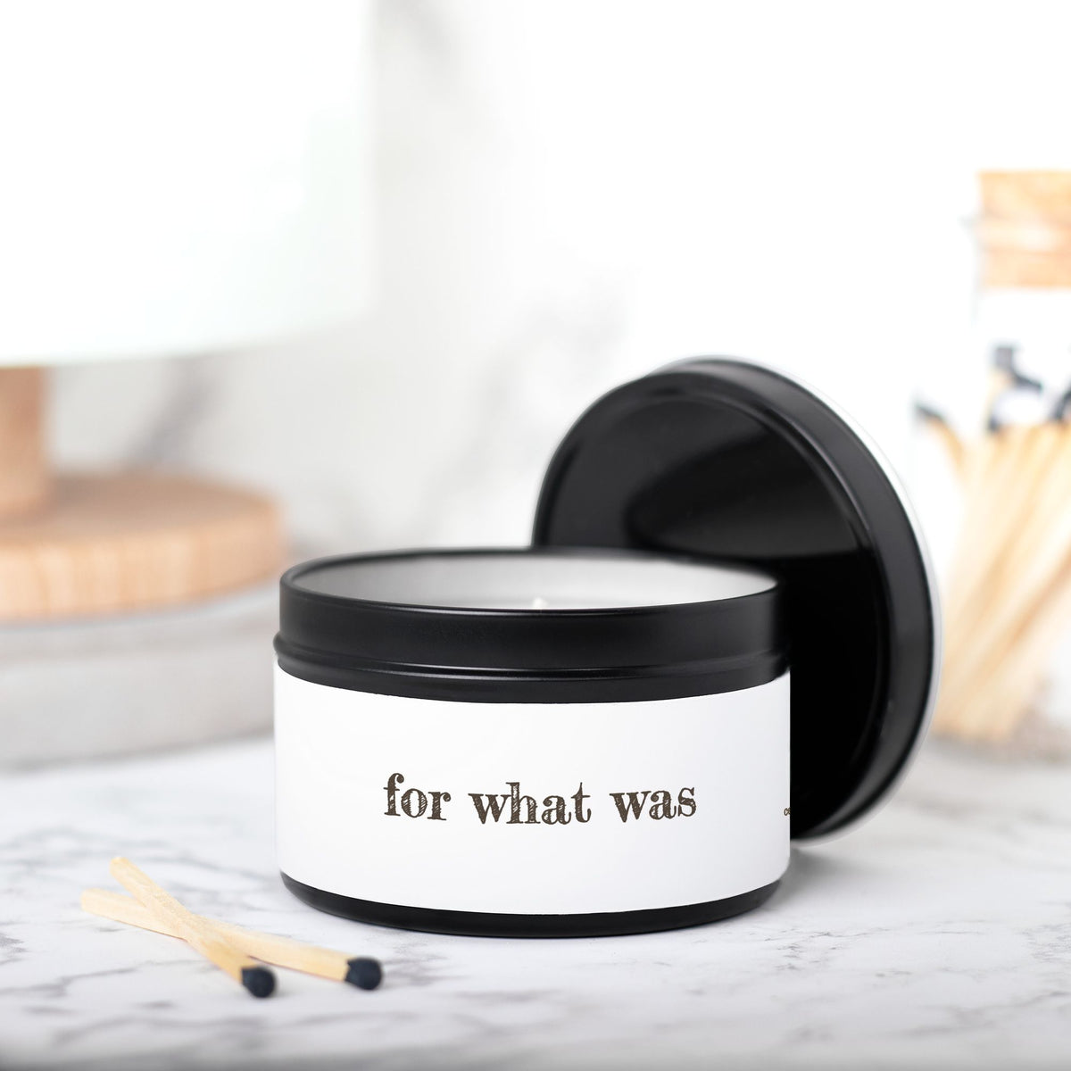 For What Was Candle Tin 8oz Classic Collection